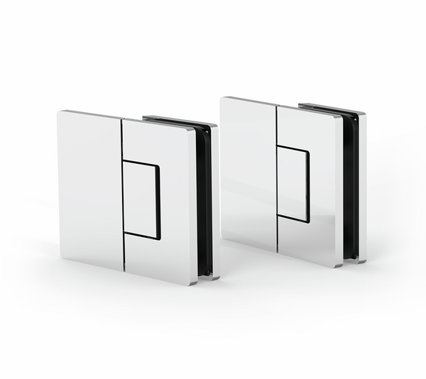 Shower door hinge Santos, glass-wall 180°