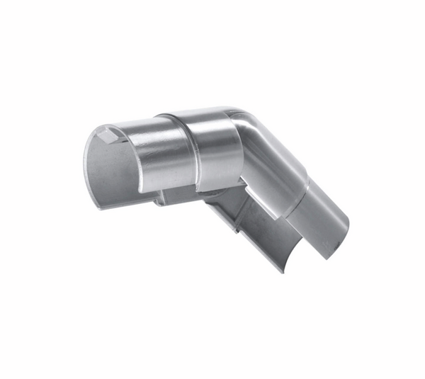 Angle connector adjustable ø 42.4 mm  open, downward
