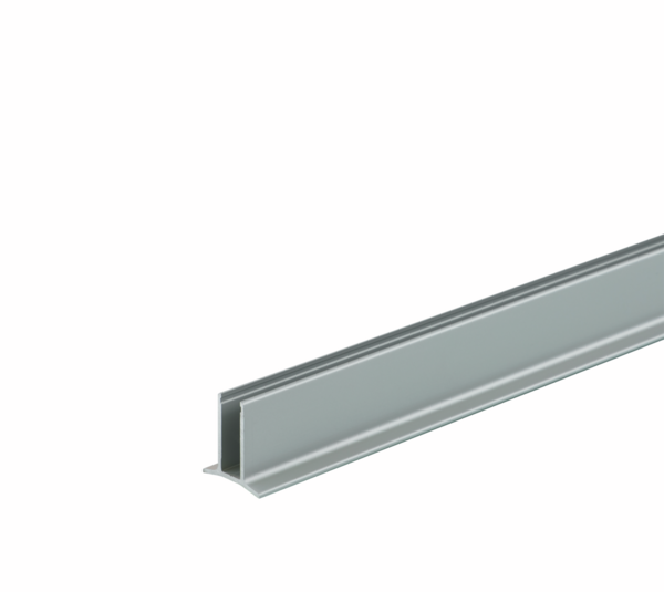 Aqua wall connection profile for fixed glazing, 8 mm