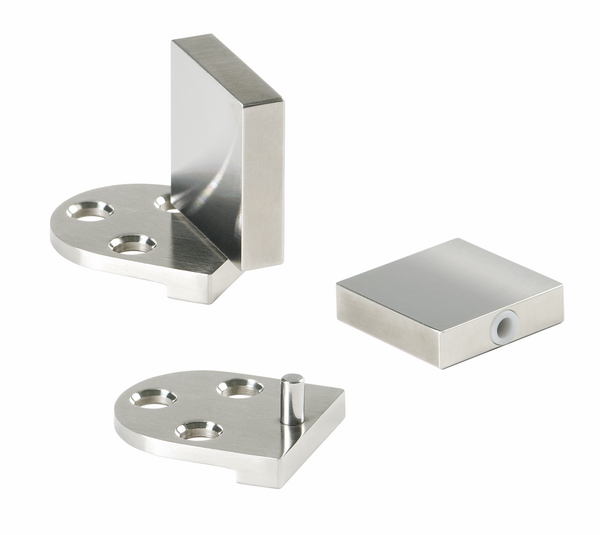 Charnière d'angle Swing pour meuble, verre-bois