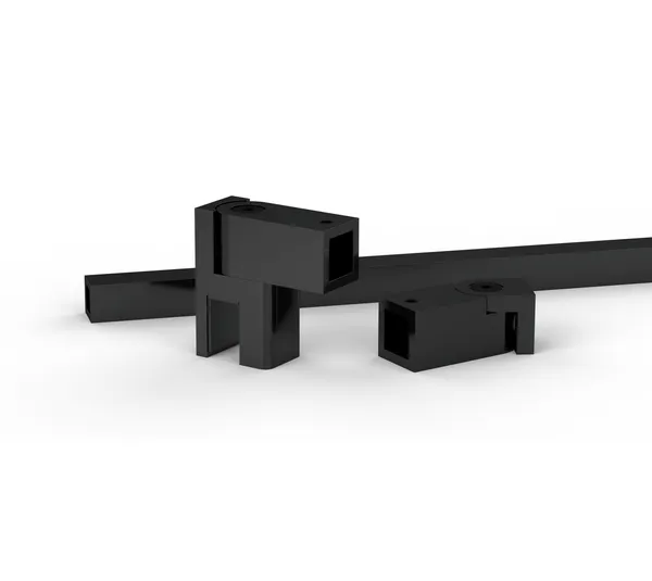 Reinforcement bar set Square 12, glass-wall