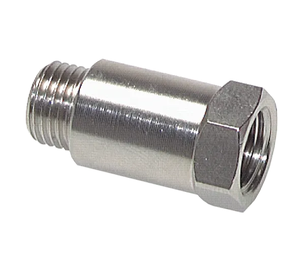 Gewindeverlängerung G 1/8"-45 mm, Messing vernickelt