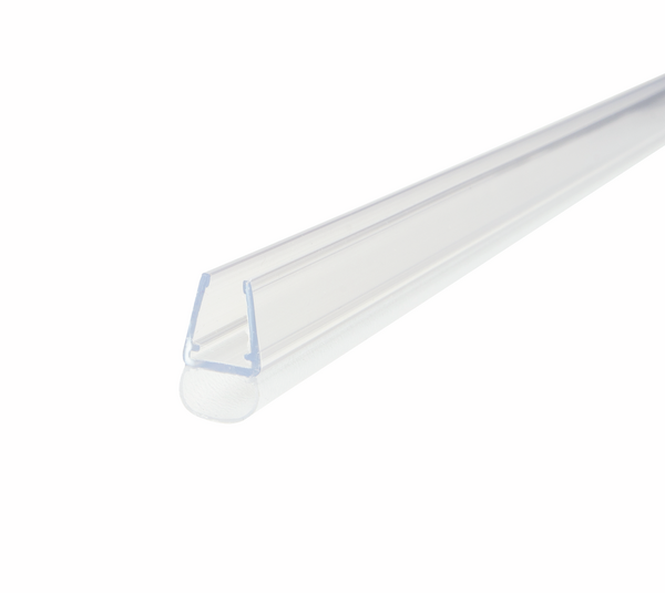 Shower door seal with bellows