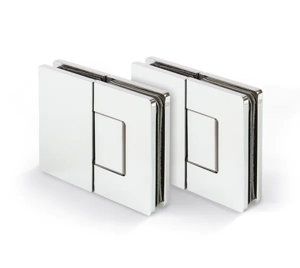 Santos HD shower door hinge, glass-glass 180°