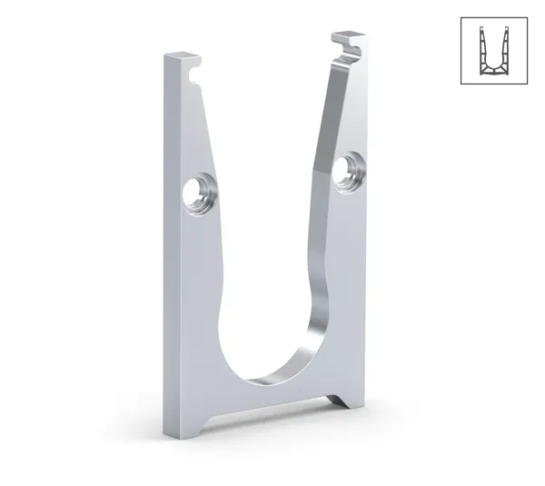 VetroMount® Zwischenverbinder zur Drainage ohne Abdeckprofil