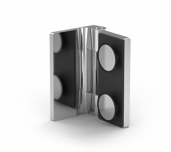 Shower door hinge Madrid FM, glass-wall 90°