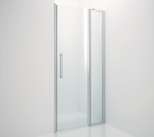 Aqua wall connection profile for fixed glazing, 8 mm