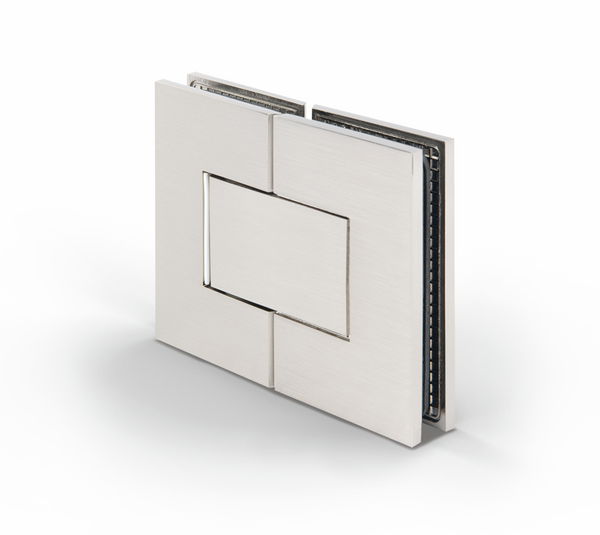 Bilbao Premium shower door hinge, glass-glass 180°