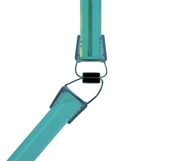 Shower door seal with magnet 135°