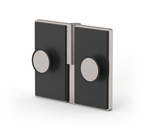Conector angular FM ajustable, cristal/pared 45 -180°