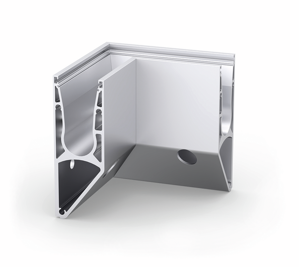 Angle intérieur VetroMount® pour profilé latéral Y