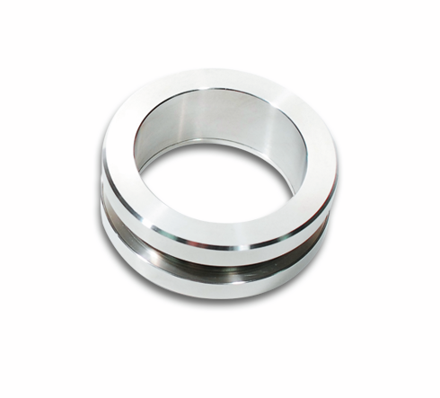 Round shell handle, open