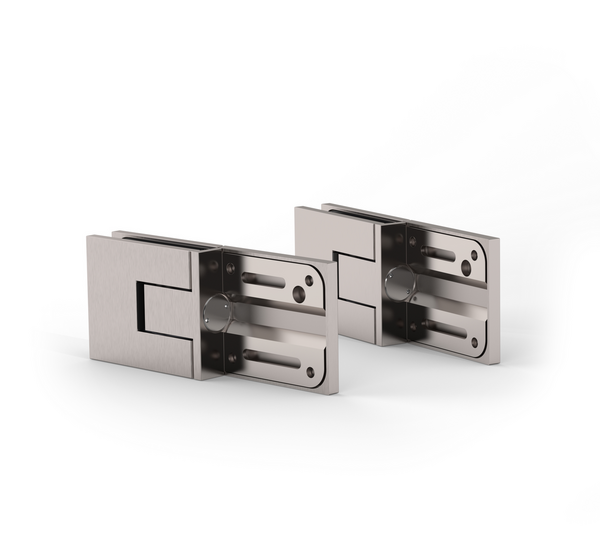 Shower door hinge Juna®, glass-wall 180°
