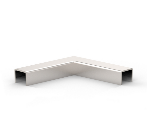 Angle connector 90° for handrail square 30 x 25 mm