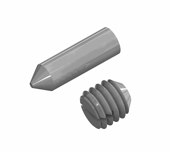 Silberschnitt® HM axle with grub screw