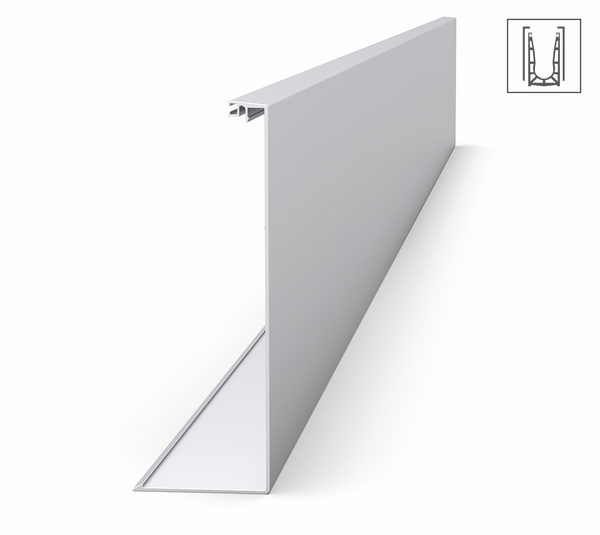 Profilé de recouvrement latéral VetroMount®, pour profilé latéral Y