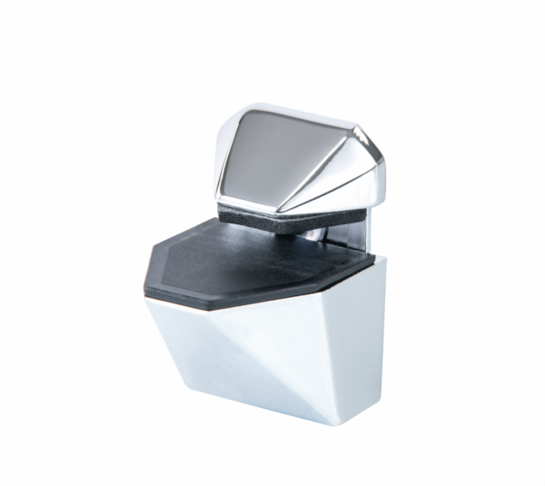 Soporte para estantes de vidrio - de madera, cuadrado