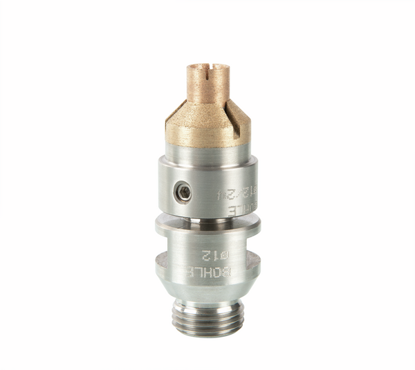 Industrial diamond hollow drill with deep countersink