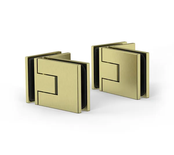 Shower door hinge Juna®, glass-glass 90°