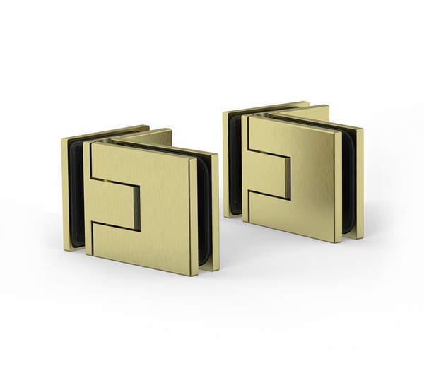 Shower door hinge Juna®, glass-glass 90°