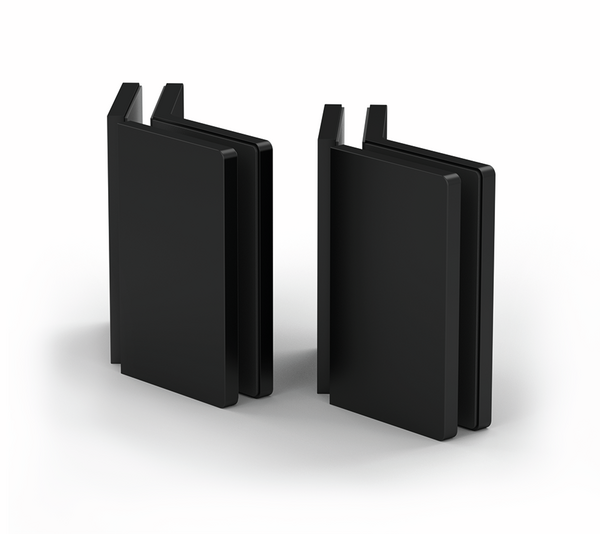 Connettore angolare Santos, vetro-vetro 135°