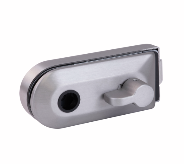 Studio üvegajtós WC zár, kerek