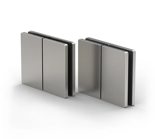 Santos side connector, glass-glass/wall 180°