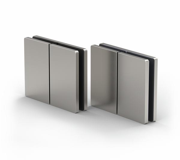 Conector longitudinal Santos, vidrio-vidrio /vidrio-pared 180°
