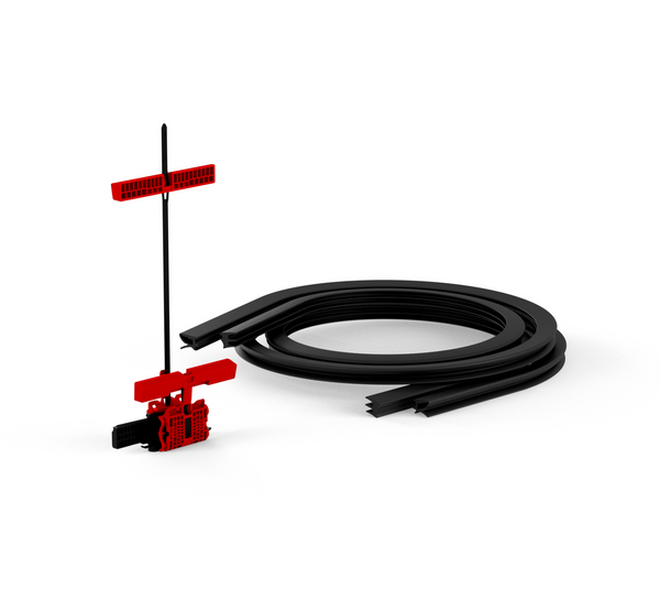 VetroMount® Slim fitting kit, with cover profile