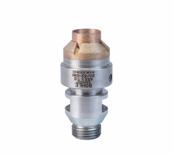 Industrial diamond hollow drill with deep countersink