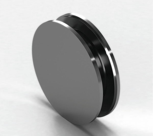 SlideTec Premium Floor castor, 120 mm, 10+12 mm tempered glass