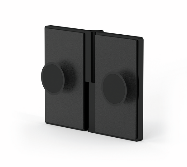 Conector angular FM ajustable, cristal/pared 45 -180°