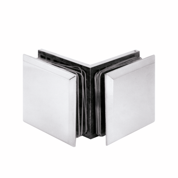 Barcelona corner clamp, glass-glass 90°